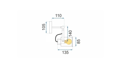Lampa Black APP486-1C