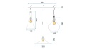 Lampa Costa Set Black APP083-3CP