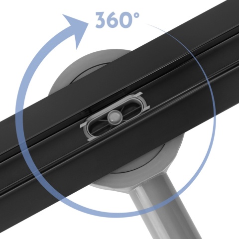 Odpływ liniowy REA NEOX SLIM PRO czarny L500