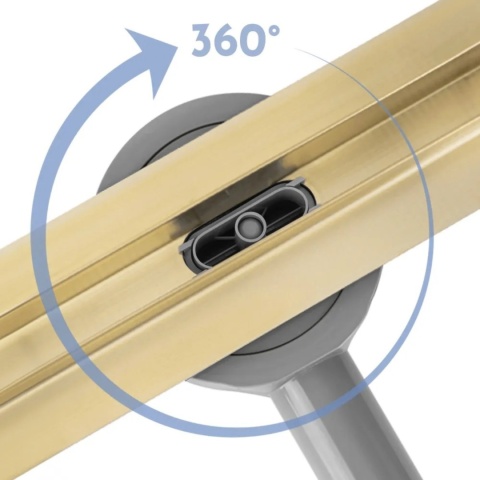 Odpływ liniowy REA NEOX SLIM PRO złoty L800