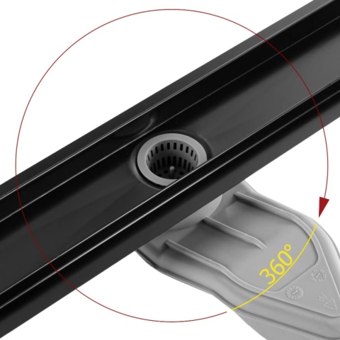Odpływ liniowy REA NEOX SUPERFLOW czarny L800