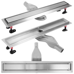 Odpływ liniowy REA NEOX SUPERFLOW stal szczotkowana L600