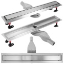 Odpływ liniowy REA NEOX SUPERFLOW stal szczotkowana L700