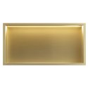 PÓŁKA WNĘKOWA LED 60x30x10 cm BRUSH GOLD