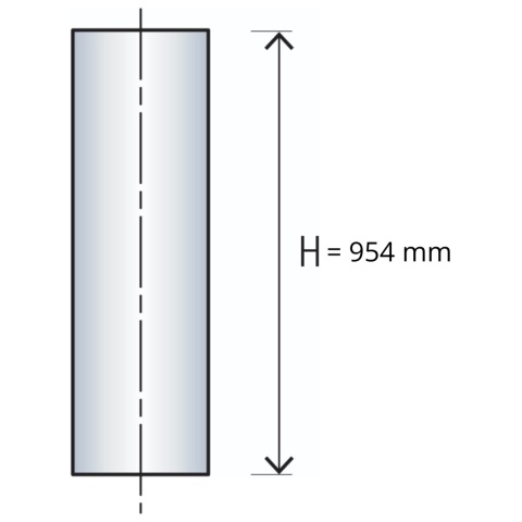 Rura kominowa Poujoulat EASINOX L1000 d130 (ED 1000-130 EAS)