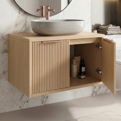 Szafka łazienkowa beige REA CORE 80 cm