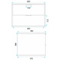Szafka łazienkowa beige REA MONO 60 cm