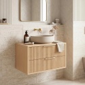 Szafka łazienkowa beige REA MONO 80 cm