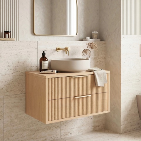 Szafka łazienkowa beige REA MONO 80 cm