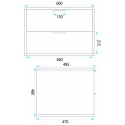 Szafka łazienkowa biała REA MONO 60 cm