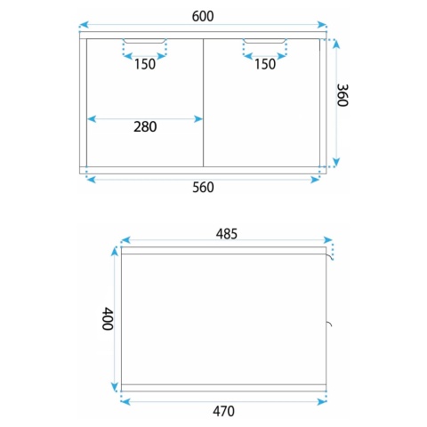 Szafka łazienkowa brązowa REA CORE 60 cm