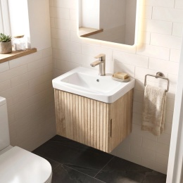 Szafka łazienkowa z umywalką REA ORIO LIGHT DB85-50-3 50 cm