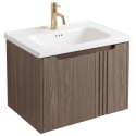 Szafka łazienkowa z umywalką REA RIVO DARK DB86-60L-1 60 cm