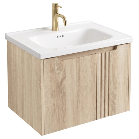 Szafka łazienkowa z umywalką REA RIVO LIGHT DB86-60L-3 60 cm