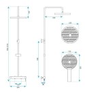 ZESTAW NATRYSKOWY JS-H7023N FOSS CLIF NIKIEL SZCZO
