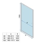 DRZWI PRYSZNICOWE PRIMO SWING CHROM 90
