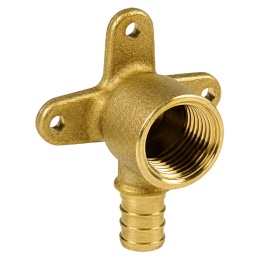 Kolano 90° ścienne z uchwytem GW systemu GIACOQEST dla rur PEX-b 3/4