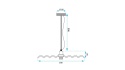 Lampa APP1454-1CP Old Gold 30 cm