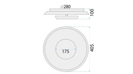 Lampa APP1459 White 40cm
