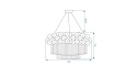 Lampa APP1473-CP Gold 60cm