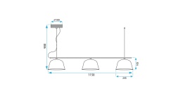 Lampa APP1478-3CP Black