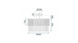 Lampa APP1480-1C Chrom