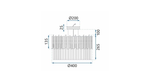 Lampa APP1480-1C Chrom