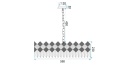 Lampa APP1540-8CP60 Gold