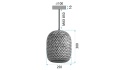Lampa sufitowa boho APP1542-1CP