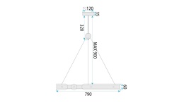 Lampa APP1549-CP Gold Transparent