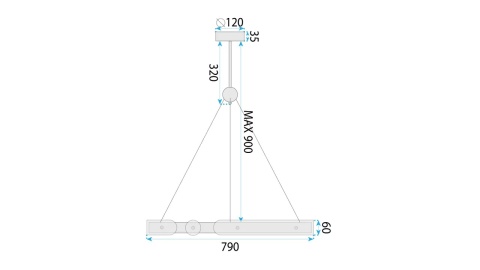 Lampa APP1549-CP Gold Transparent