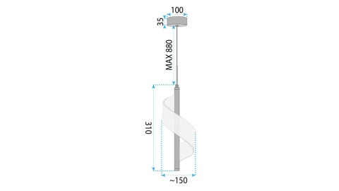 Lampa sufitowa led APP1550-CP