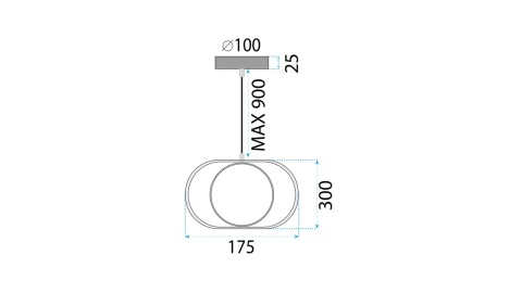Lampa APP1555-CP Gold