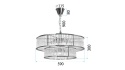 Lampa APP1562-8CP-2 Gold
