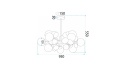 Lampa APP1565-12 White Gold