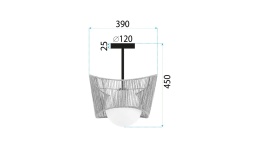 Lampa sufitowa Boho APP1589-1CP