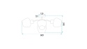 Lampa APP1590-6CP Nature Mat
