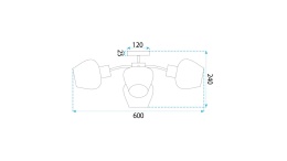 Lampa APP1590-6CP Nature Mat