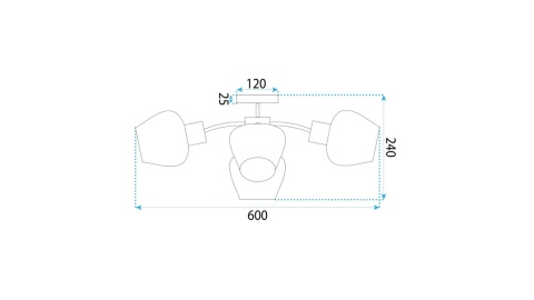 Lampa APP1590-6CP Nature Mat
