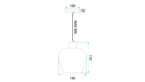 Lampa APP1591-1CP Nature Mat