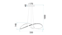 Lampa APP1601-CP Gold