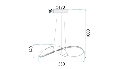 Lampa APP1601-CP Gold