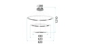 Lampa APP1609-3C Gold