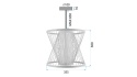 Lampa wisząca bambusowa APP1630-1CP