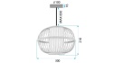 Lampa APP1631-1CP 30cm