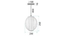 Lampa wisząca bambusowa APP1634-1CP