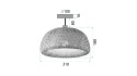 Lampa wisząca bambusowa APP1638-1CP