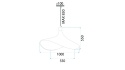 Lampa APP1640-1CP 100cm