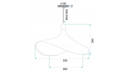 Lampa APP1642-1CP 30cm