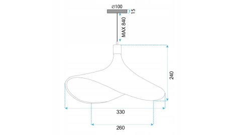 Lampa APP1642-1CP 30cm